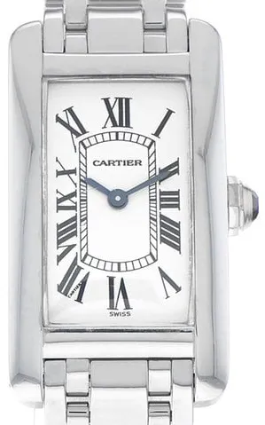 Cartier Tank W26019L1 1713 19mm White gold White