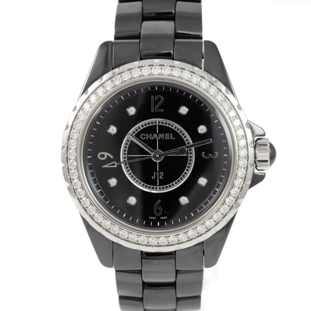 Chanel J12 H3108 33mm Black ceramic Black