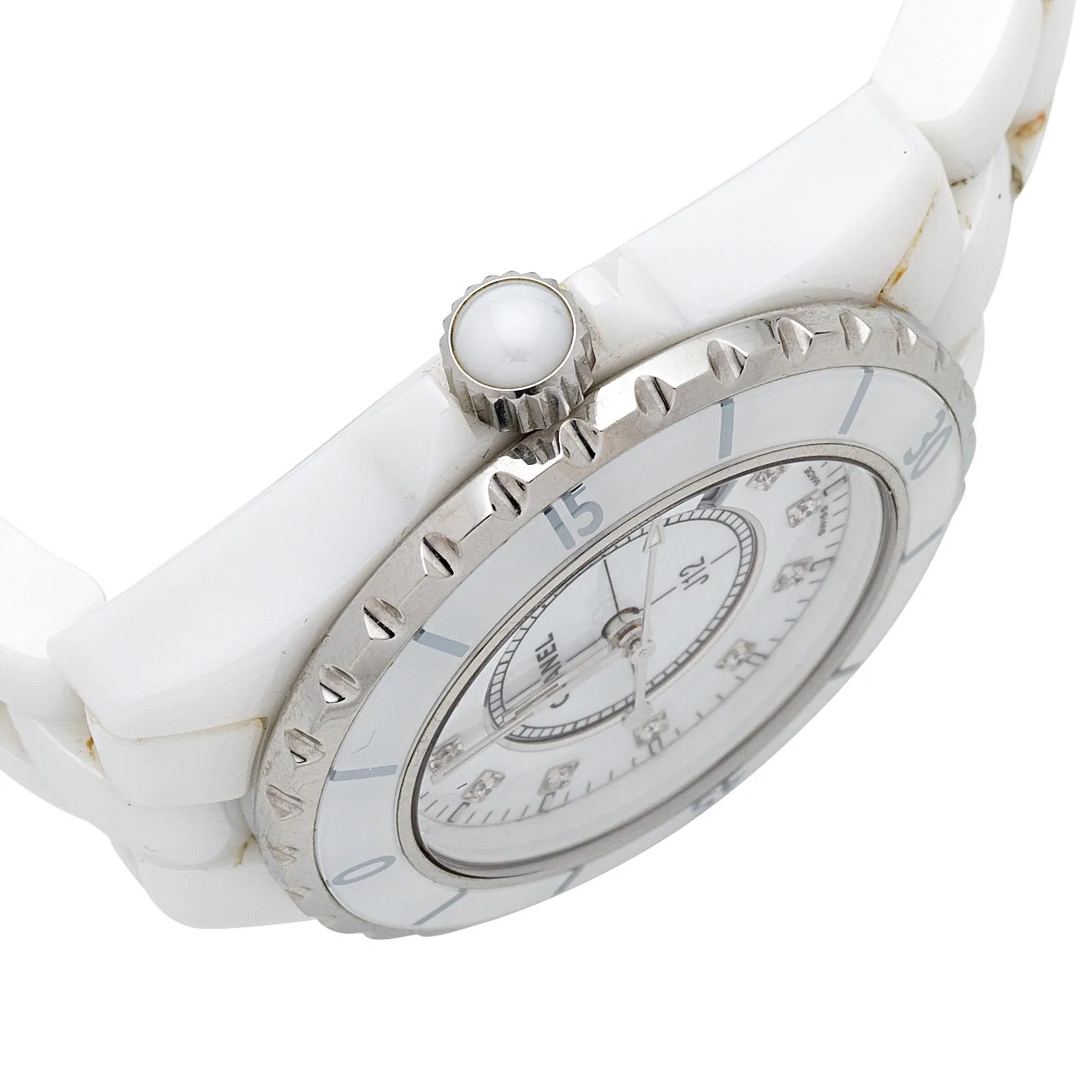 Chanel J12 J12 34mm Ceramic and Stainless steel White 3