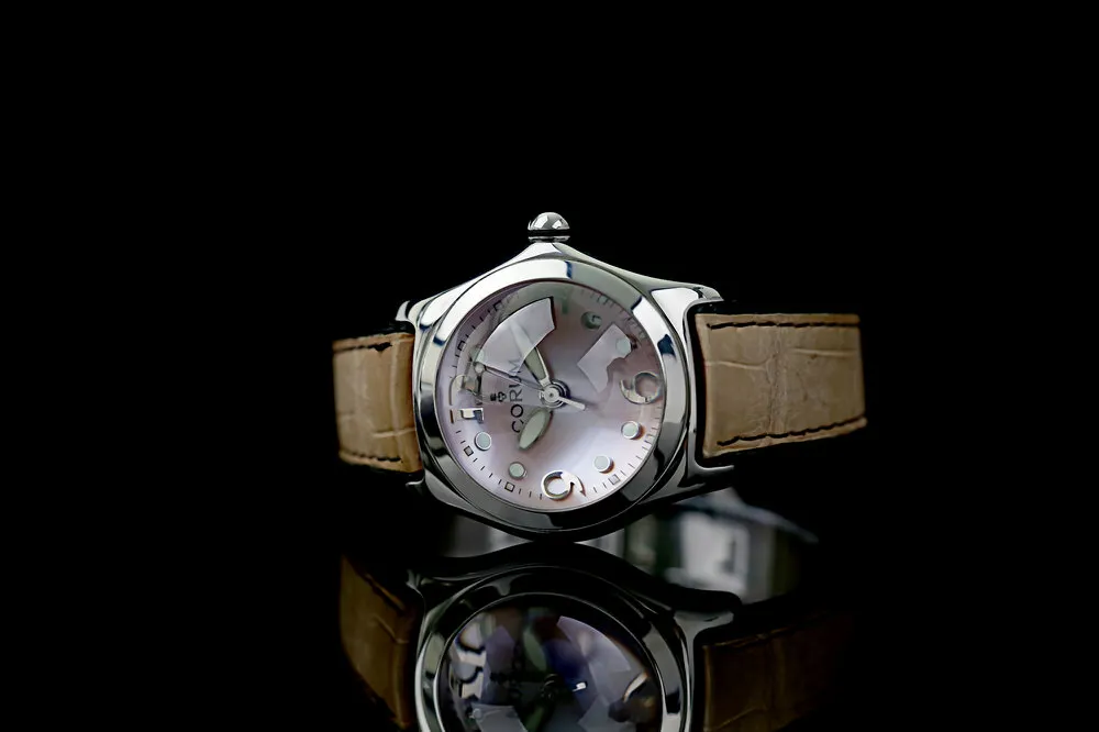 Corum Bubble 39.150.20 40mm Stahl Rose 9