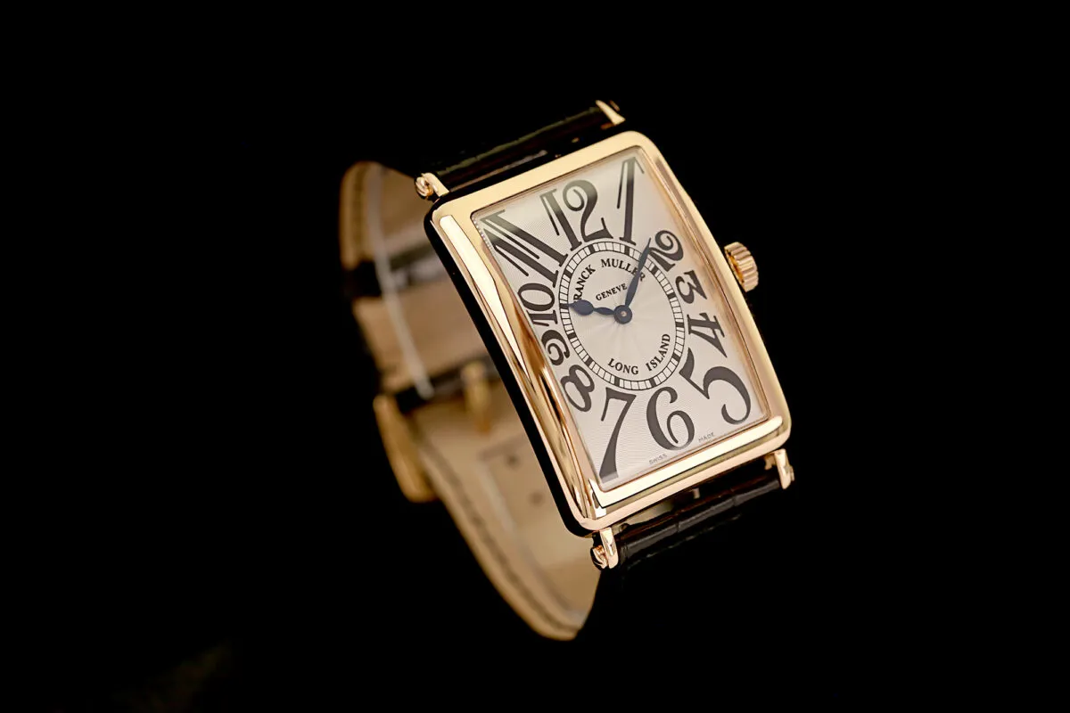 Franck Muller Long Island 1002 QZ 33mm Rose gold Silber 1