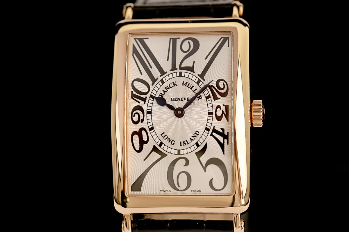 Franck Muller Long Island 1002 QZ 33mm Rose gold Silber 2