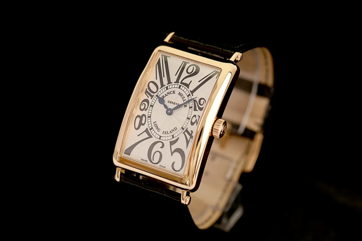 Franck Muller Long Island 1002 QZ 33mm Rose gold Silber 3