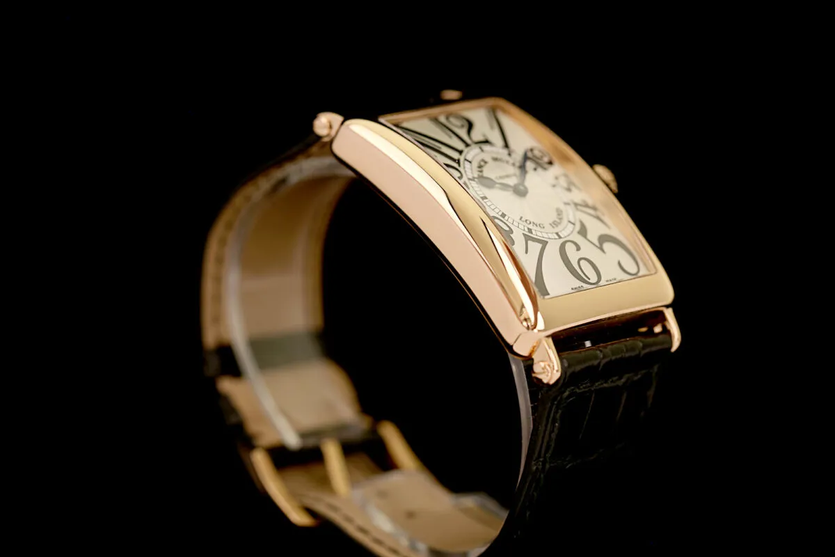 Franck Muller Long Island 1002 QZ 33mm Rose gold Silber 4