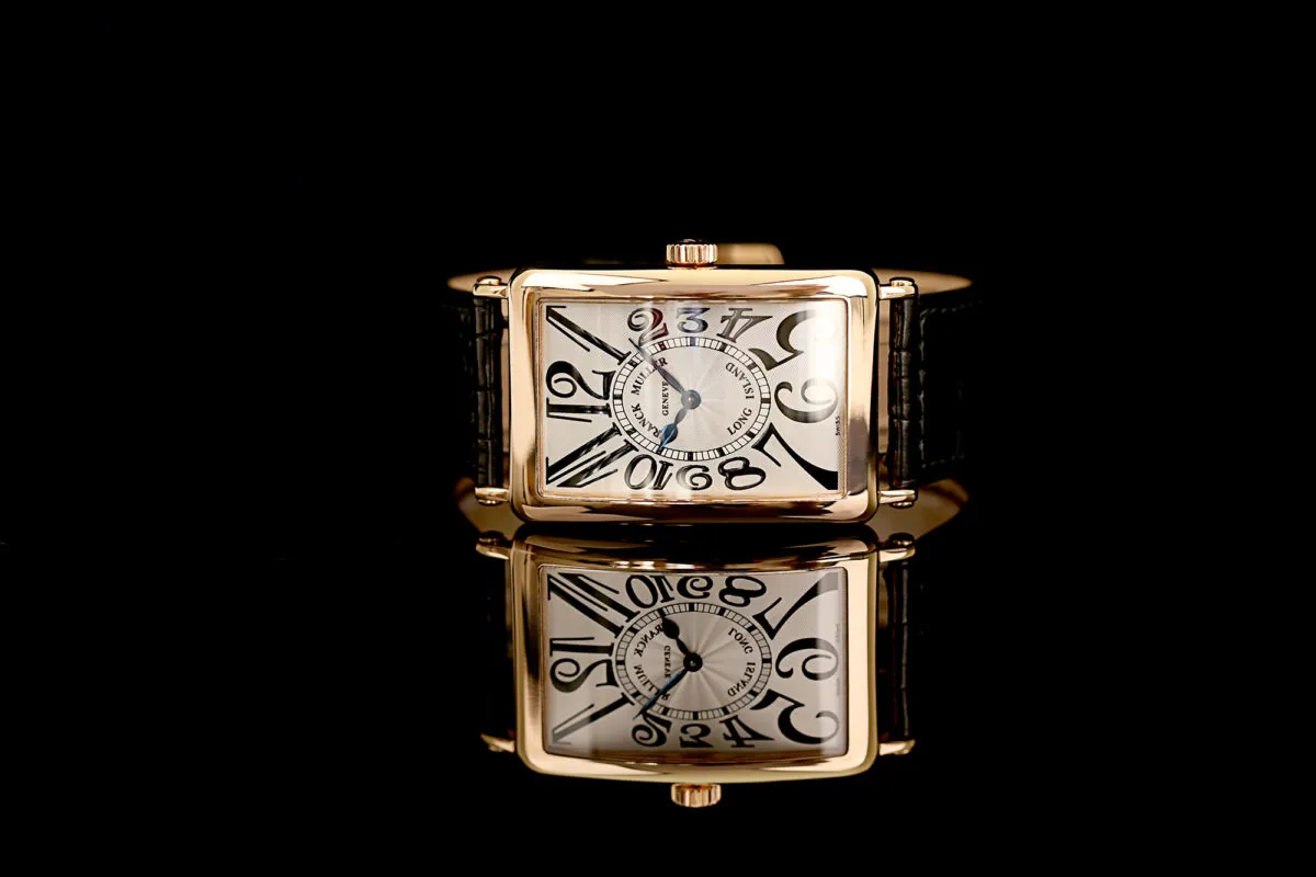 Franck Muller Long Island 1002 QZ 33mm Rose gold Silber 9