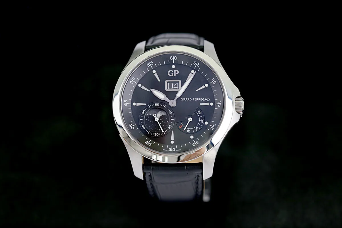 Girard-Perregaux Traveller 49650 Stahl Schwarz