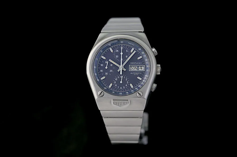 Heuer 750.703 43mm Stahl Blau