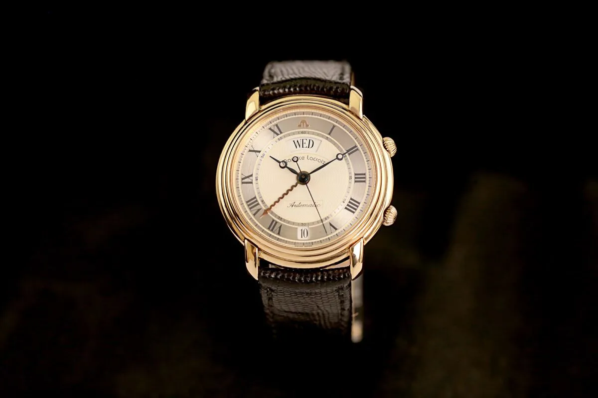 Maurice Lacroix Masterpiece 45393 38mm Yellow gold Silber