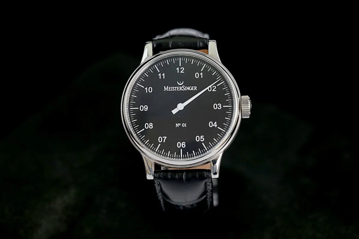 MeisterSinger Single-Hand Watches AM3303 43mm Stahl Ivory