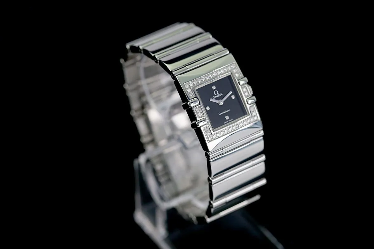 Omega Constellation 895.1230 19mm Stahl Schwarz 1