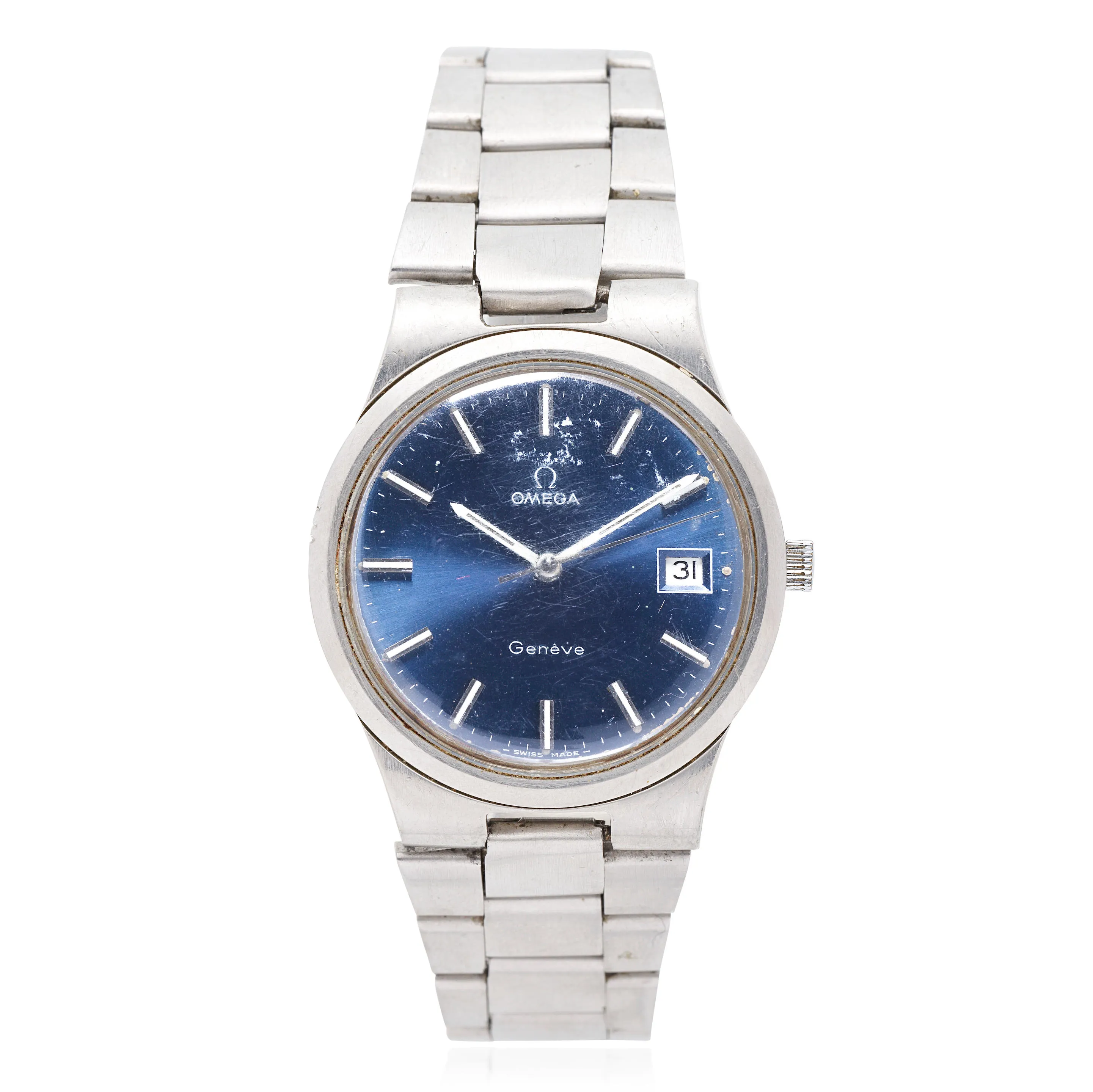 Omega Genève 136.0103 36mm Stainless steel Blue