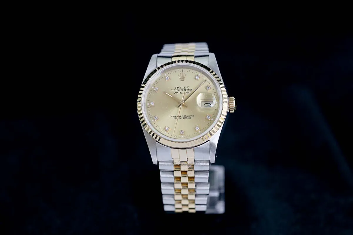 Rolex Datejust 36 16233 36mm Yellow gold Champagne