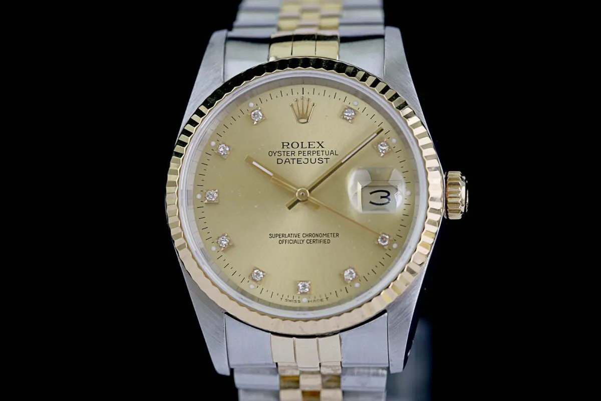 Rolex Datejust 36 16233 36mm Yellow gold Champagne 3