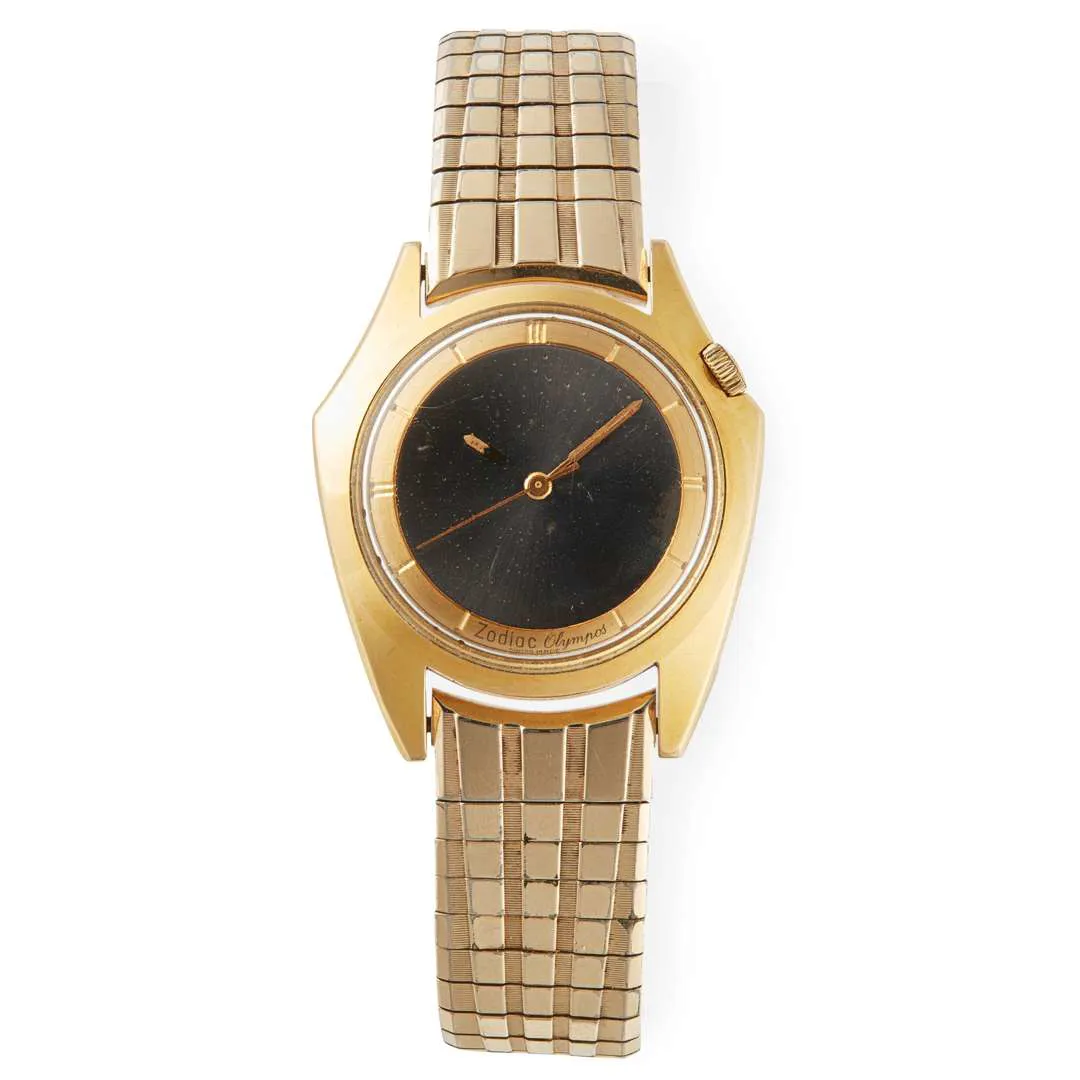 Zodiac Olympos 36mm Gold-plated Black