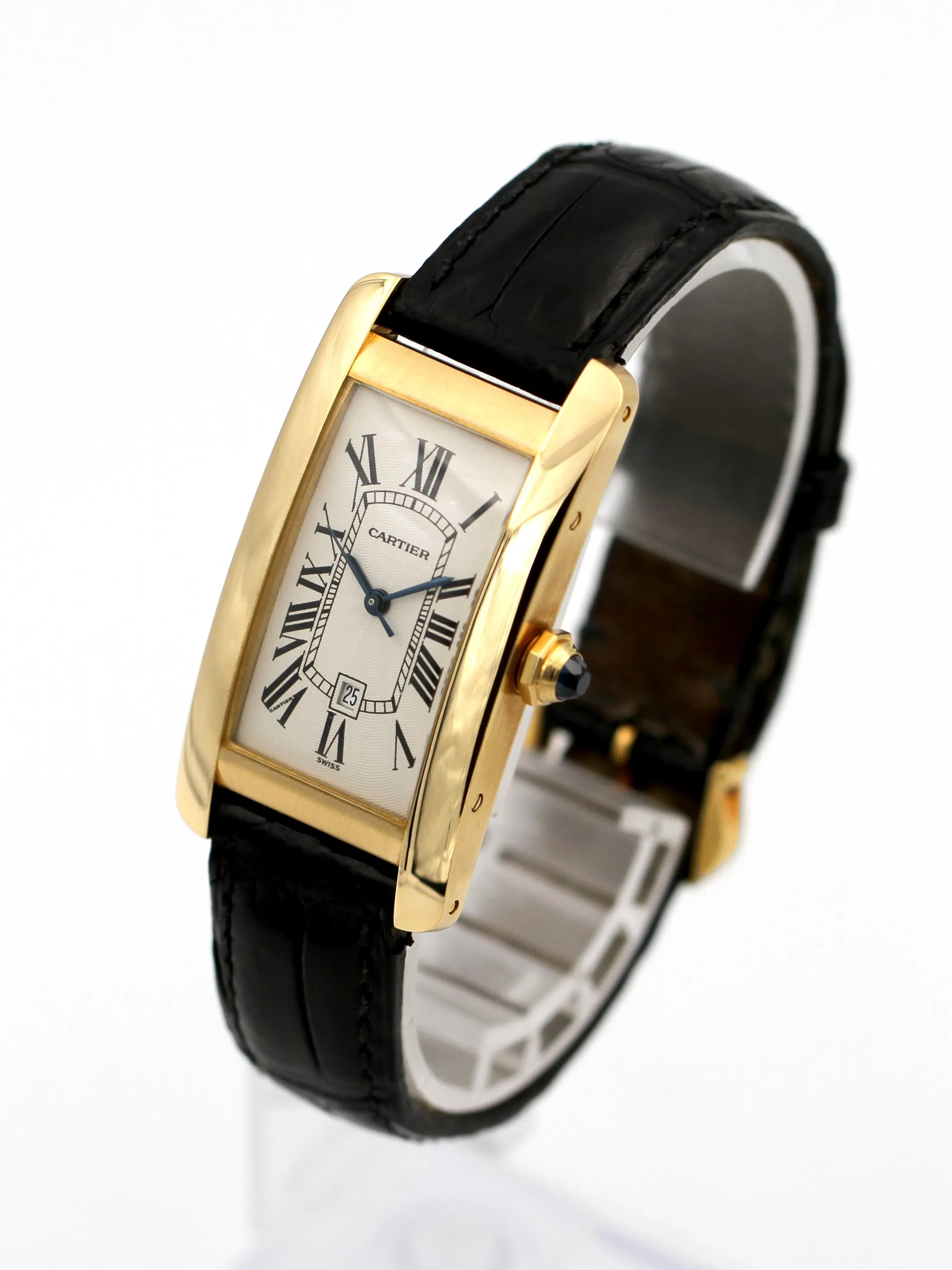 Cartier Tank Américaine 1725 41mm Yellow gold White 1