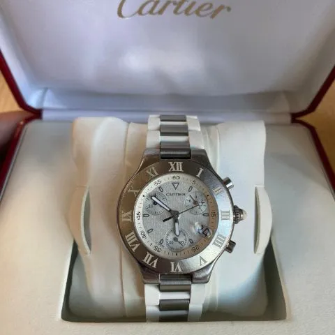 Cartier 21 Chronoscaph W10184U2 38mm Stainless steel White