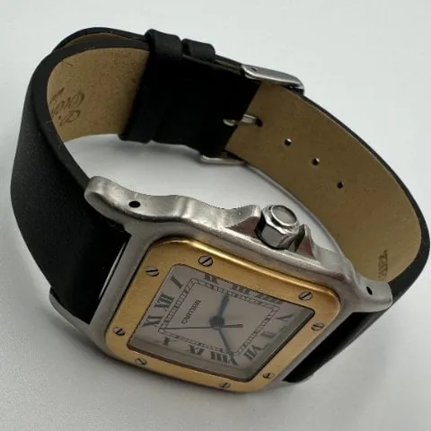 Cartier Santos 1566 29mm Yellow gold and Stainless steel White