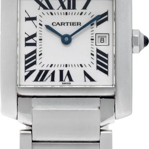 Cartier Tank Française W51011Q3 25mm Stainless steel White