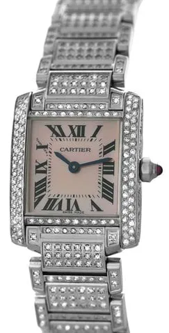 Cartier Tank Française 3217 20mm Stainless steel Rose