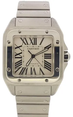 Cartier Santos 2656 38mm Stainless steel White