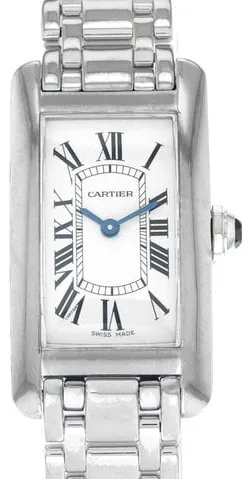 Cartier Tank W26019L1 1713 19mm White gold White