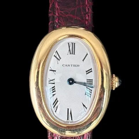 Cartier Baignoire W15109D8 Yellow gold White