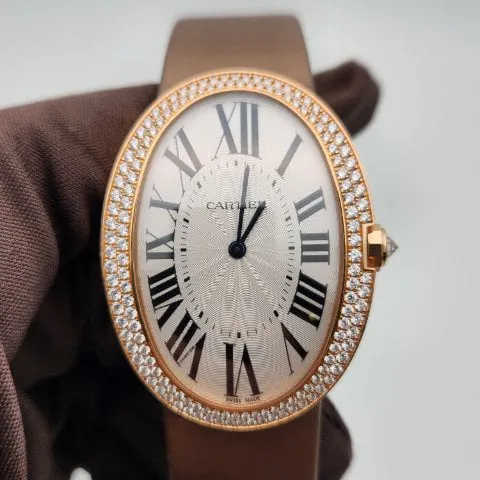 Cartier Baignoire WB520005 44mm Rose gold White