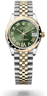 Rolex Datejust 31 278343RBR Yellow gold and Stainless steel Green