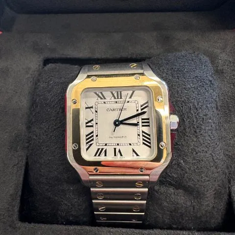 Cartier Santos W2SA0016 35mm Yellow gold and Stainless steel Silver