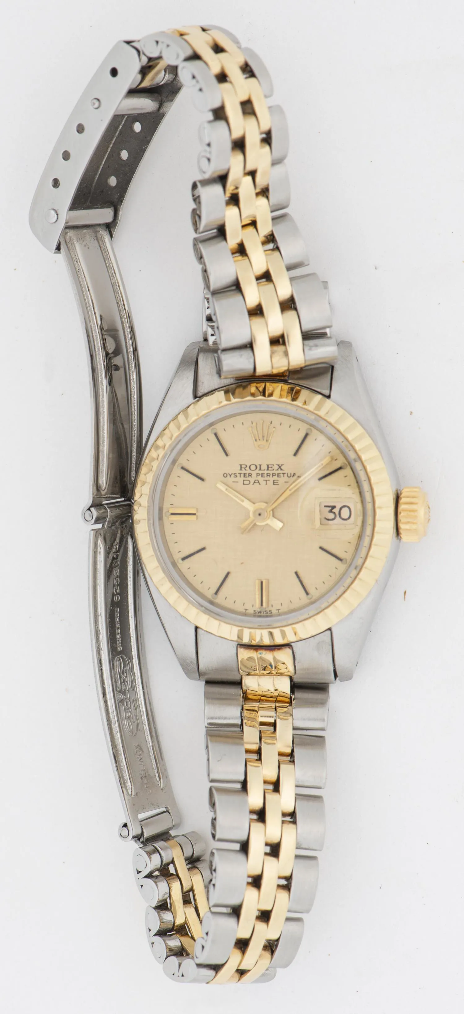 Rolex Date 27mm Yellow gold and Stainless steel Gold 4