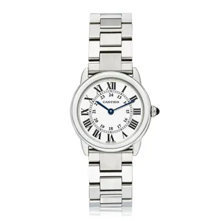 Cartier Ronde Solo 2933 Stainless steel White