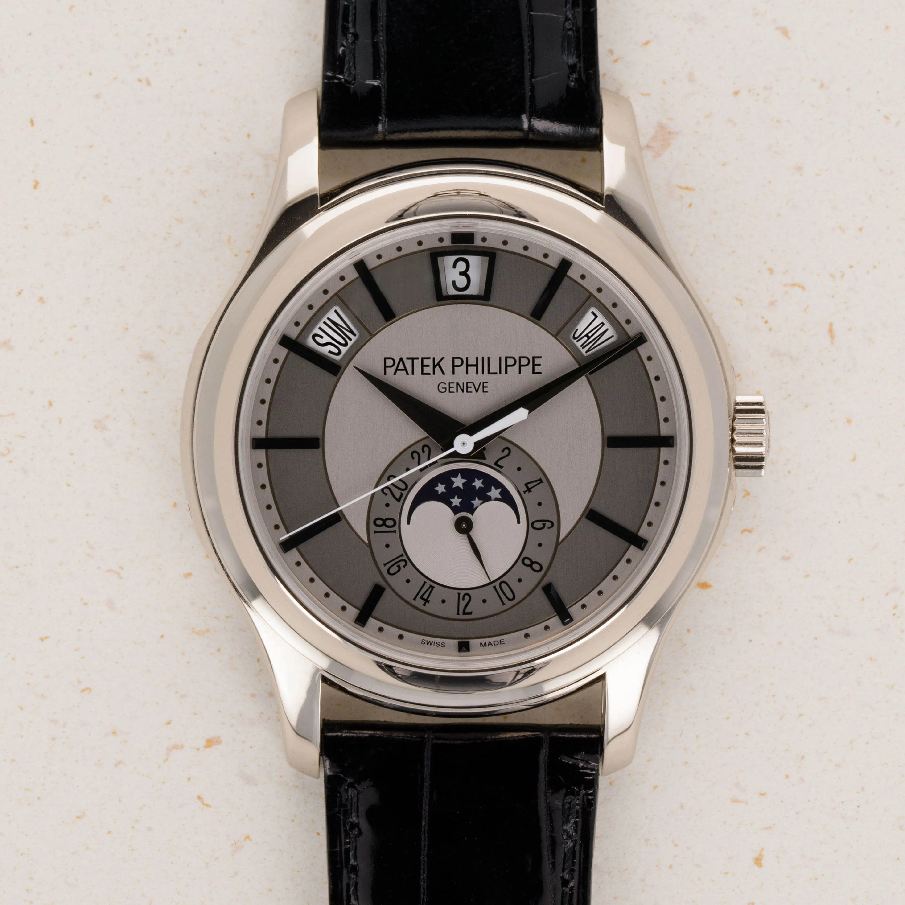 Patek Philippe Annual Calendar 5205G-010 40mm White gold Black