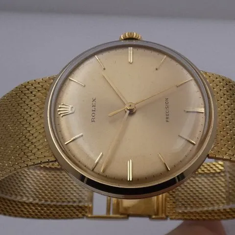 Rolex Precision 9659 34mm Yellow gold Champagne