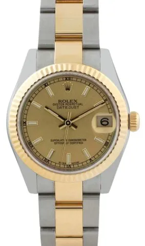 Rolex Datejust 31 178273 31mm Yellow gold and Stainless steel Champagne