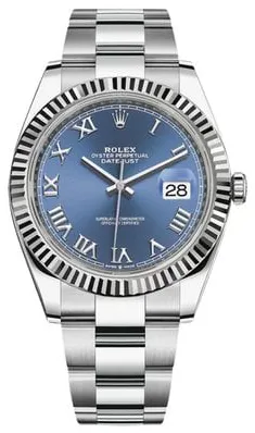 Rolex Datejust II 116334 41mm Stainless steel Blue