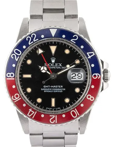 Rolex GMT-Master 16750 40mm Stainless steel Black