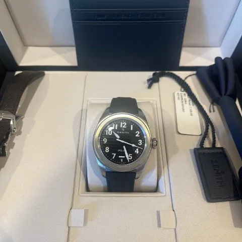 Zenith Pilot 03.4000.3620/21.I001 40mm Stainless steel Black