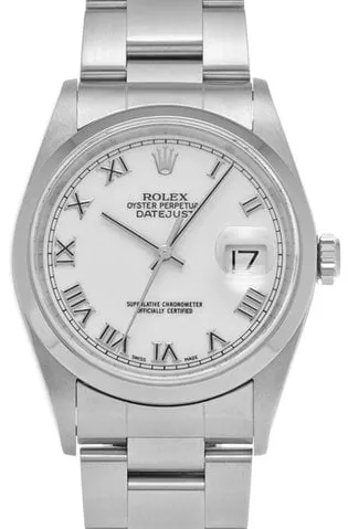 Rolex Datejust 36 16200 36mm Stainless steel White