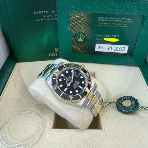 Rolex Submariner 126613LN 41mm Yellow gold and Stainless steel Black