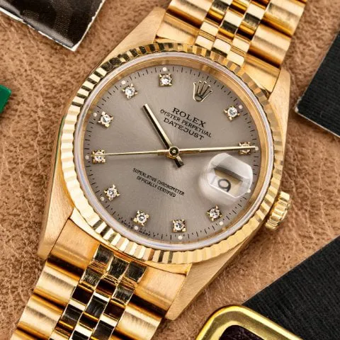 Rolex Datejust 36 16238 36mm Yellow gold Gray