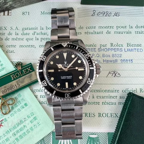 Rolex Submariner 5513 40mm Stainless steel Black