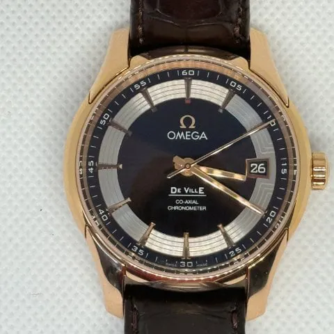 Omega De Ville Hour Vision 431.63.41.21.13.001 41mm Rose gold Brown