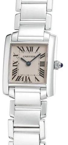 Cartier Tank W50012S3 20mm White gold Silver