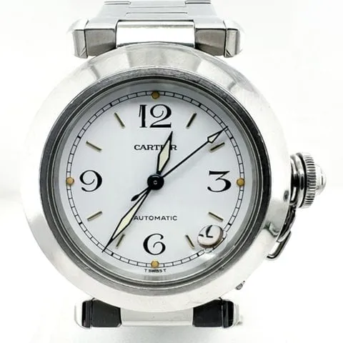 Cartier Pasha 2475 35mm Steel White