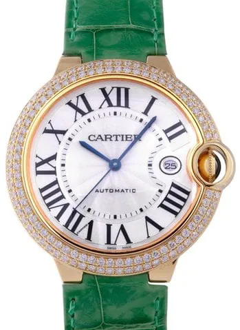 Cartier Ballon Bleu WE900751 42mm Yellow gold Silver