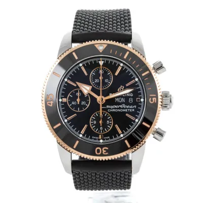 Breitling Superocean Heritage U13313121B1S1 44mm Rose gold and stainless steel Black