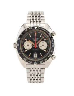 Heuer Autavia 1163 Stainless steel Black