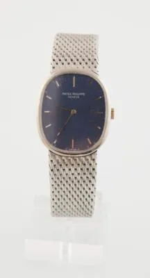 Patek Philippe Golden Ellipse 3548/1 27mm White gold Blue