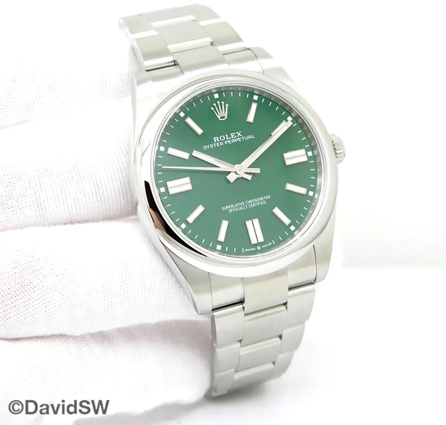 Rolex Oyster Perpetual 41 124300 41mm Stainless steel Green