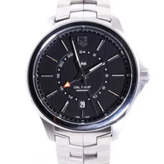 TAG Heuer Link Calibre 7 WAT201A.BA0951 Stainless steel Black